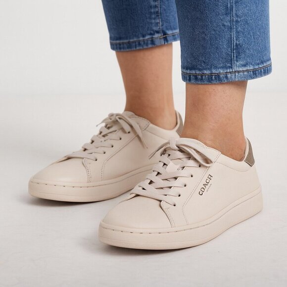 Coach Shoes - Coach White Leather Sneakers – Women’s 7.5B | Classic Minimalist Designer Shoes